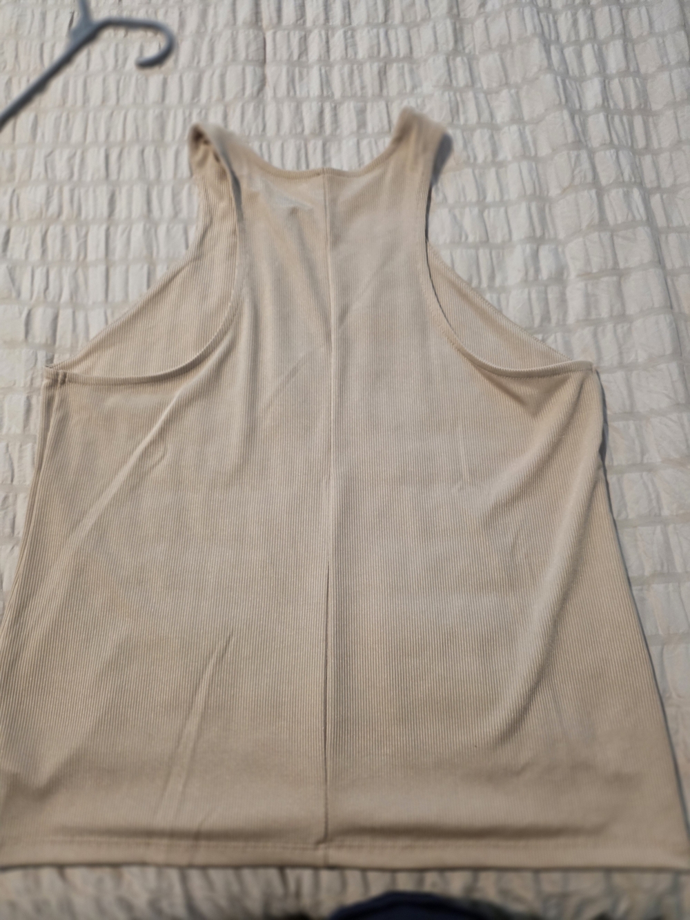 Target Beige Ribbed Tank Top - Picture 2 of 5